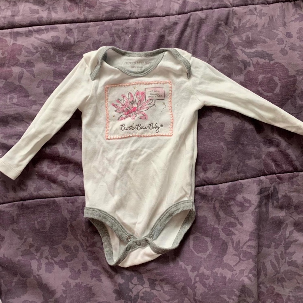 Burt’s bees organic onesie